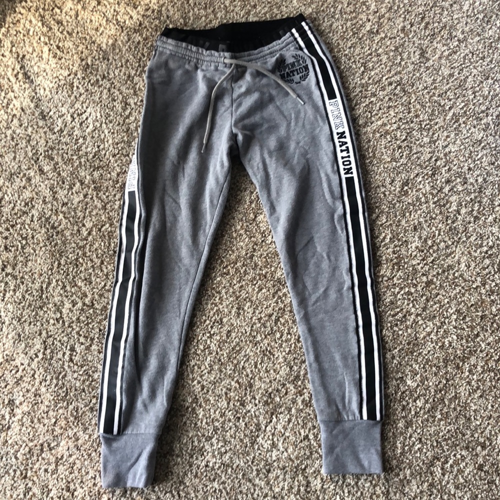 PINK nation grey jogger sweatpants.  Size XS